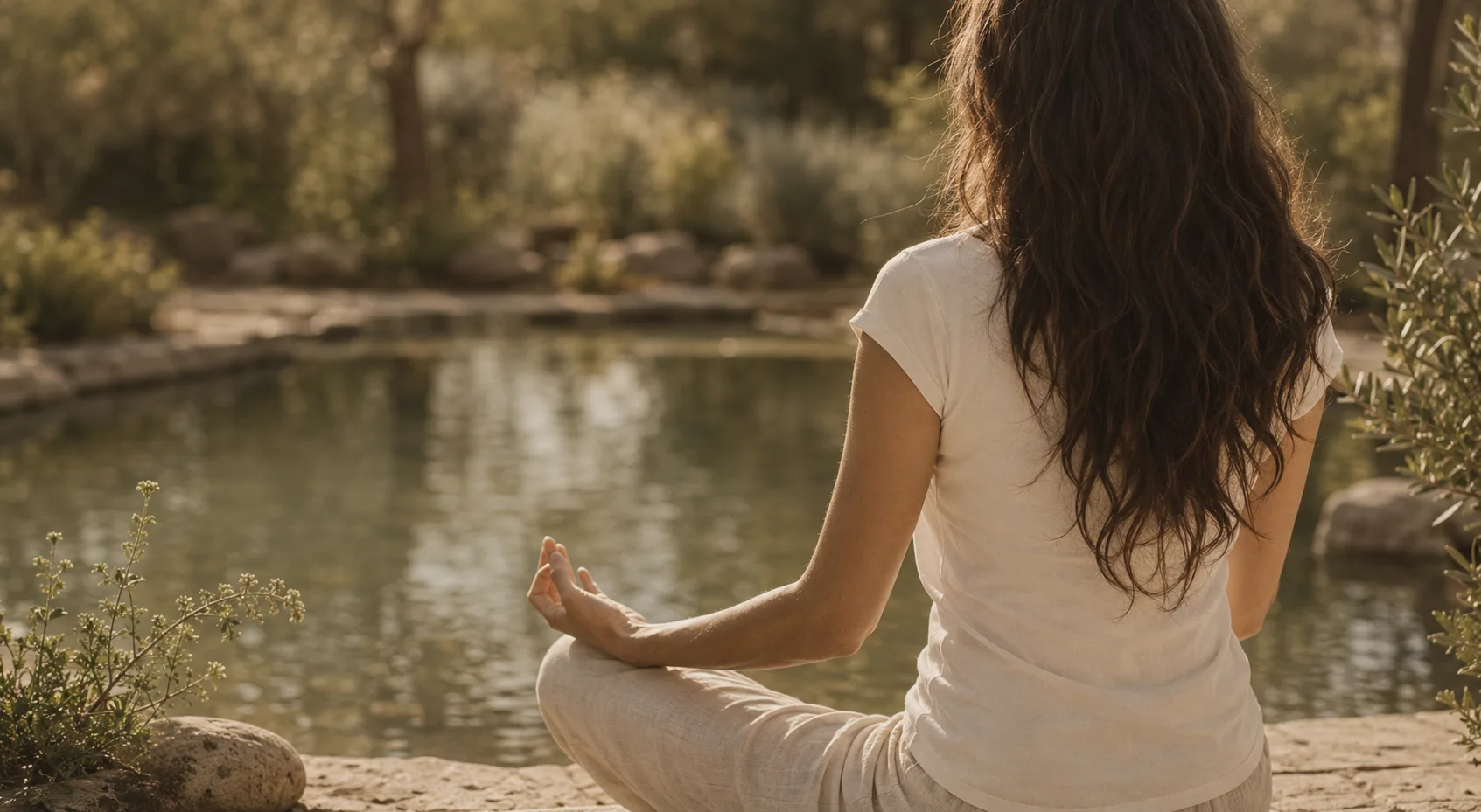 Person in a meditative or reflective pose, representing the mind-body connection explored through movement and communication